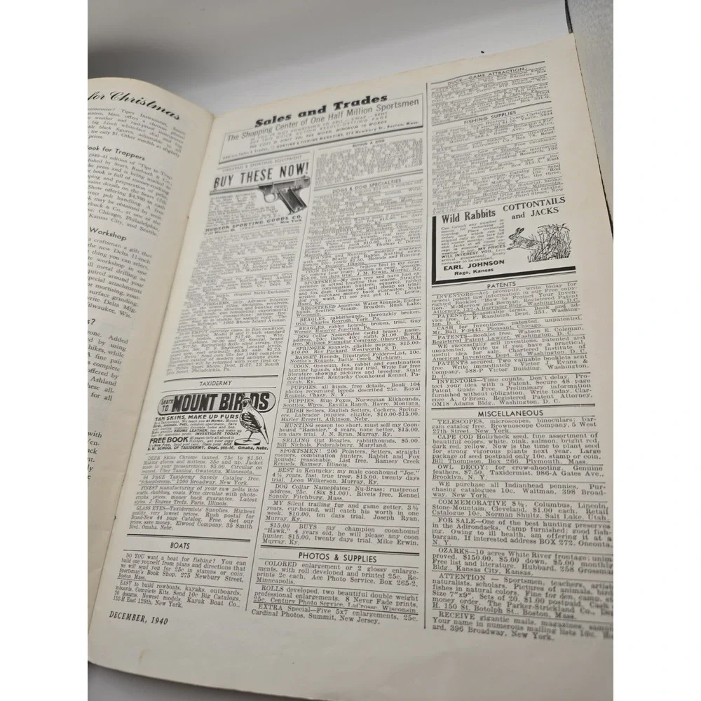 Vintage Hunting and Fishing Magazine December 1940 Outdoorsman Shooting